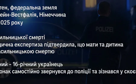 Жорстоке подвійне вбивство в Німеччині: в місті Дорстен вбито українку та її маленьку доньку