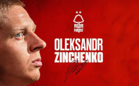 Український захисник Олександр Зінченко офіційно став гравцем Ноттінгем Форест.