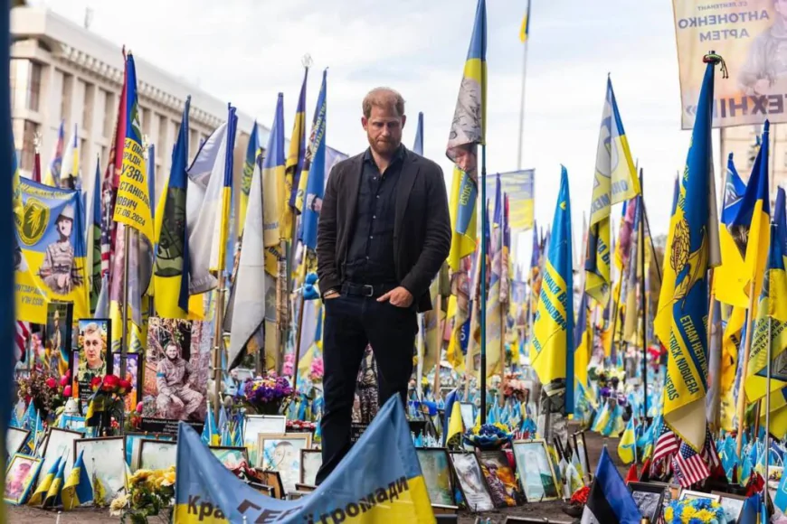 Принц Гаррі з неоголошеним візитом прибув до Києва: зустрічі з ветеранами, нові проєкти реабілітації та вшанування загиблих