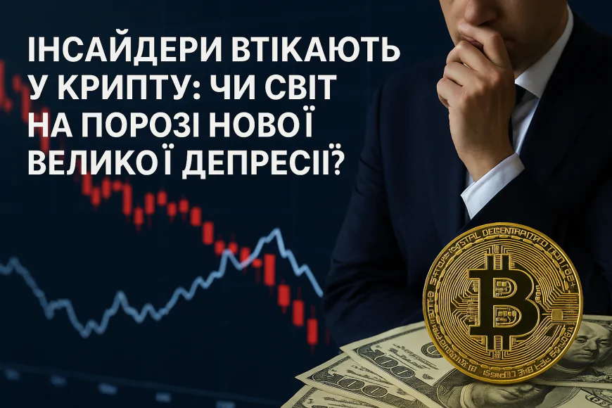 ІНСАЙДЕРИ ВТІКАЮТЬ У КРИПТУ: ЧИ СВІТ НА ПОРОЗІ НОВОЇ ВЕЛИКОЇ ДЕПРЕСІЇ?
