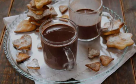 Гарячий шоколад із бананом.