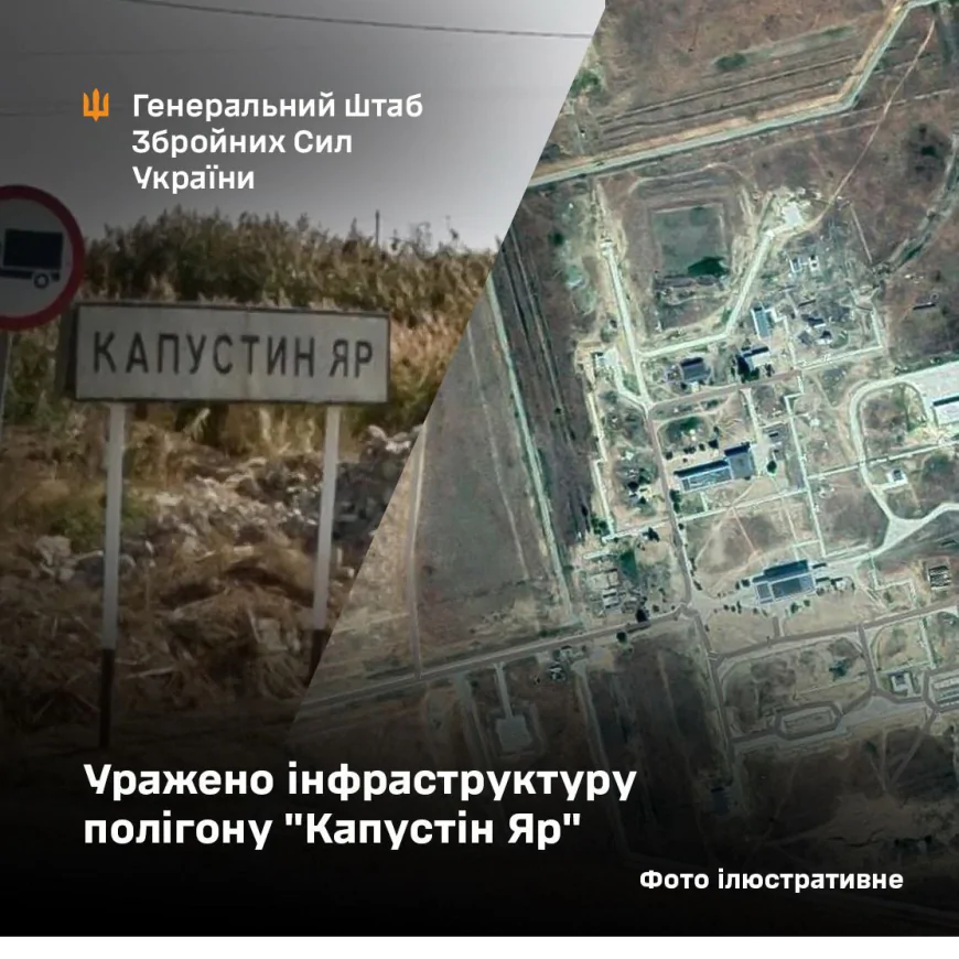 Українські ракети «Фламінго» уразили ключову інфраструктуру полігону Капустін Яр, звідки рф запускала ракети «Орєшнік» — Генштаб