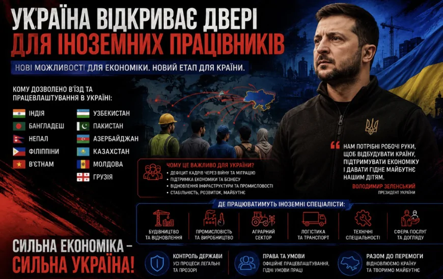Україна шукає робочі руки. Чому влада відкриває ринок праці для іноземців під час війни