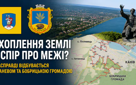 Межі, Генплан і 2800 гектарів: що стоїть за конфліктом між Канівською та Бобрицькою громадами