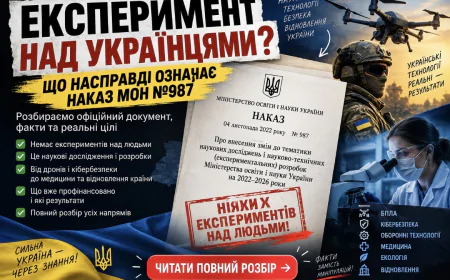 «ЕКСПЕРИМЕНТ НАД УКРАЇНЦЯМИ» ДО 2026 РОКУ? ЩО НАСПРАВДІ ПРИХОВУЄ ГУЧНИЙ ФЕЙК ПРО НАКАЗ МОН №987