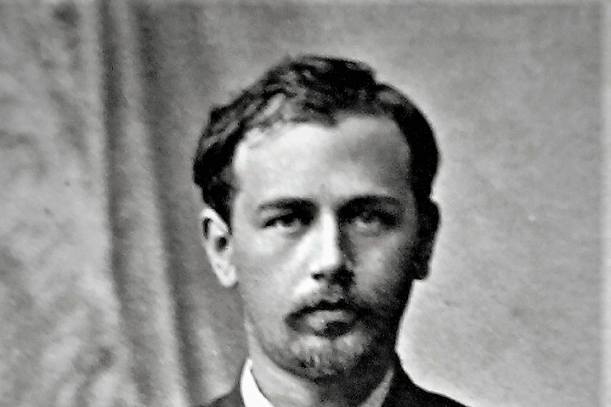 A portrait or memorial of Ukrainian composer Mykola Leontovych.