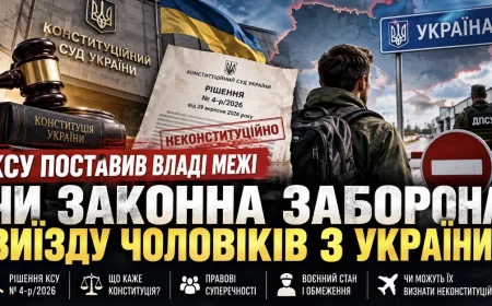 КСУ поставив владі межі. Чи законна заборона виїзду чоловіків з України?