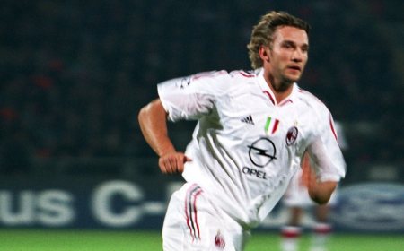 Andriy Shevchenko in action during his years as a professional footballer.