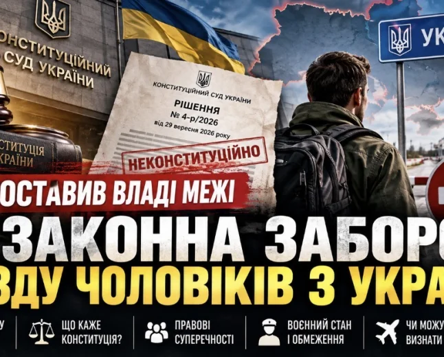 КСУ поставив владі межі. Чи законна заборона виїзду чоловіків з України?