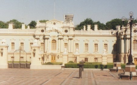 The Mariinskyi Palace in Kyiv, used for official state ceremonies.